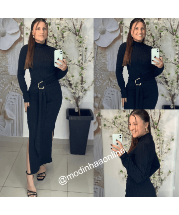 Vestido Tassia Preto